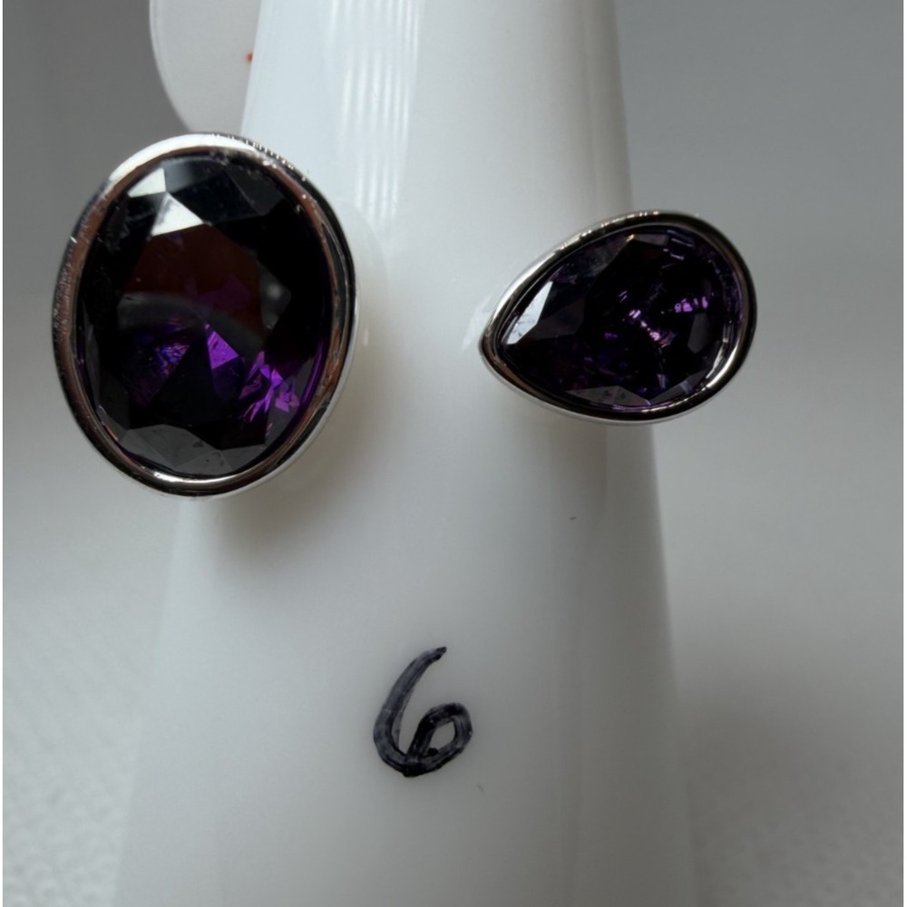 Ring Bomb Party February Ring RG97155 Once & Again Amethyst Size 6
